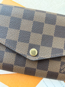 LOUIS VUITTON Damier Ebene Sarah Wallet