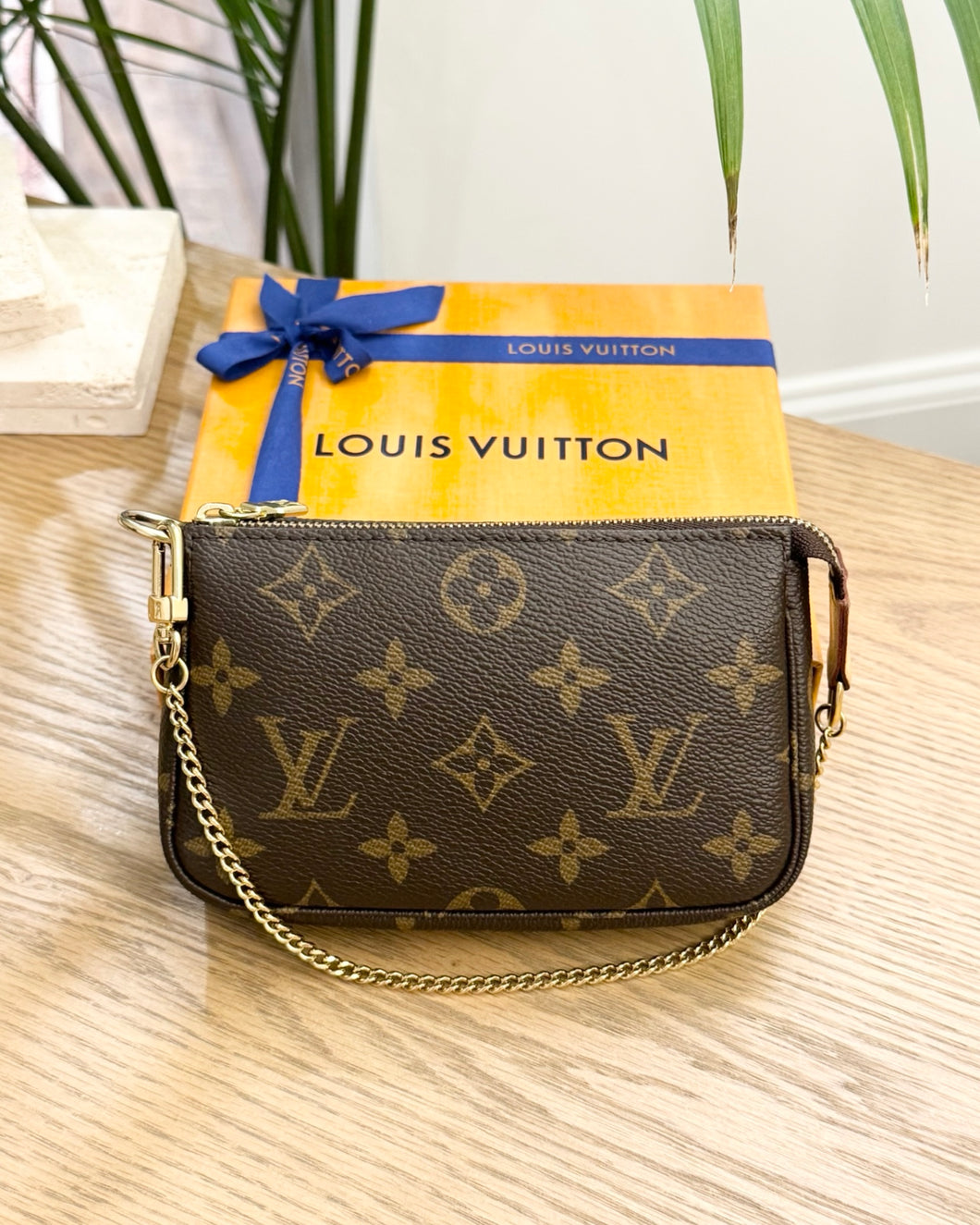 LOUIS VUITTON Monogram Canvas Mini Pochette Accessoires
