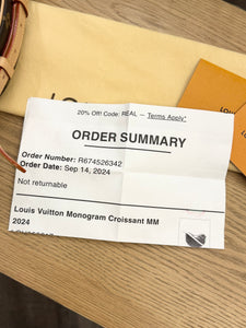 LOUIS VUITTON 2024 Monogram Croissant MM Shoulder Bag
