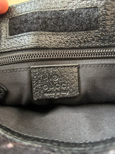 GUCCI Unisex GG Monogram Messenger Crossbody Bag / Black