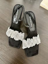 Load image into Gallery viewer, ALEXANDER WANG Crystal Scrunchie Sandals - 85mm - EU38
