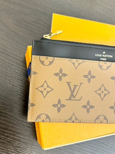 LOUIS VUITTON Monogram Reverse Canvas Slim Purse