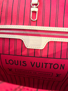 LOUIS VUITTON 2024 Monogram Neverfull MM Monogram Tote / Cherry