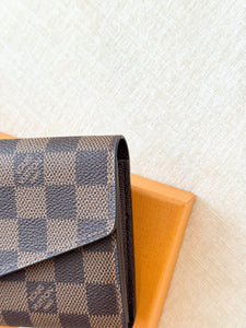 LOUIS VUITTON Damier Ebene Sarah Wallet