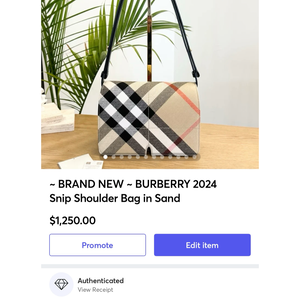 BURBERRY 2024 Snip Shoulder Bag in Sand